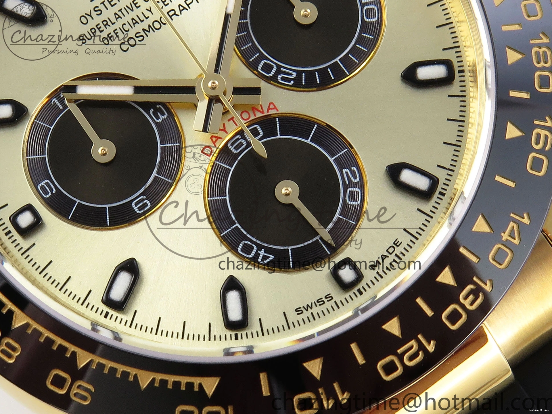 0420 DAYTONA 116518 APSF 1:1 BEST EDITION YG BLACK DIAL ON OYSTERFLEX RUBBER STRAP SH OnTrend 1784